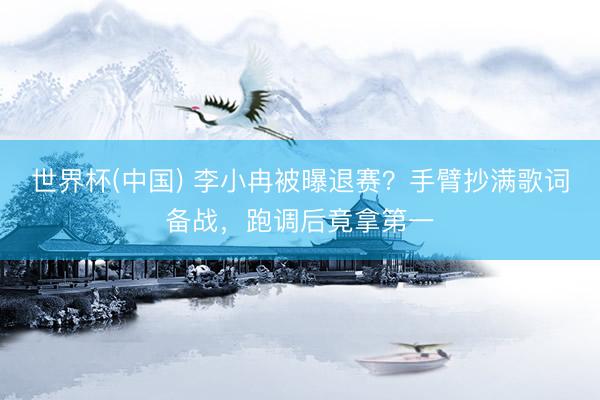 世界杯(中国) 李小冉被曝退赛?手臂抄满歌词备战,跑调后竟拿第一