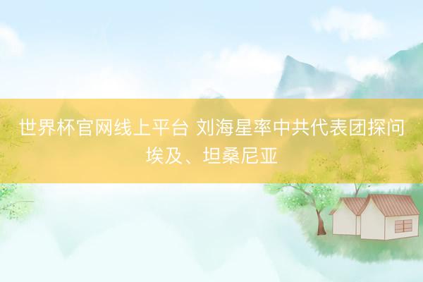 世界杯官网线上平台 刘海星率中共代表团探问埃及、坦桑尼亚