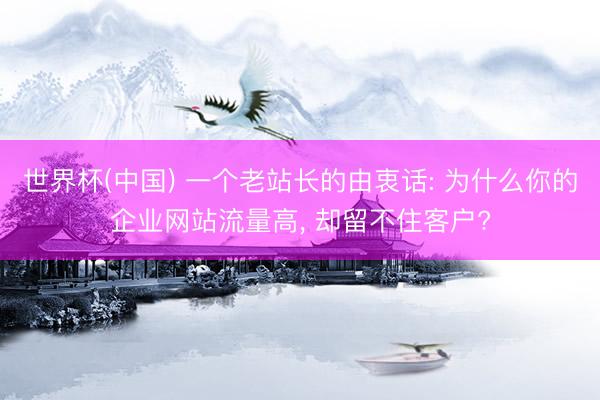 世界杯(中国) 一个老站长的由衷话: 为什么你的企业网站流量高， 却留不住客户?
